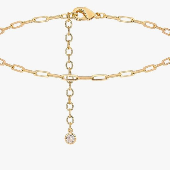 Mevecco Bundle! (4 Pieces) 14K Gold Plated Bracelets & Anklets - Picture 1 of 5